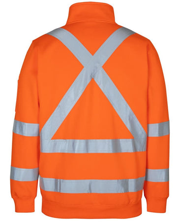 Jb's NSW QLD Rail X Back Half Zip Fleece 6DAQF Metro Workwear.