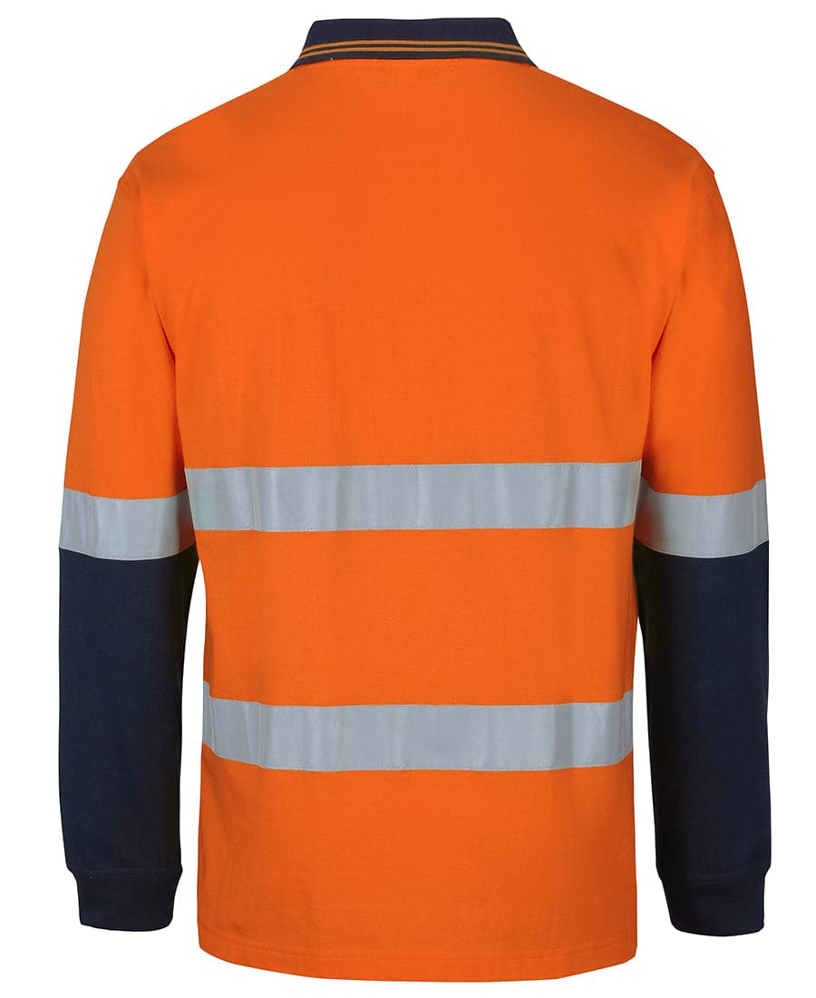 Hi Vis (D+n) L/s Cotton Polo 6DCPL Metro Workwear.