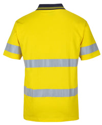 Hi Vis (D+n) S/s Cotton Polo 6DCPS Metro Workwear.