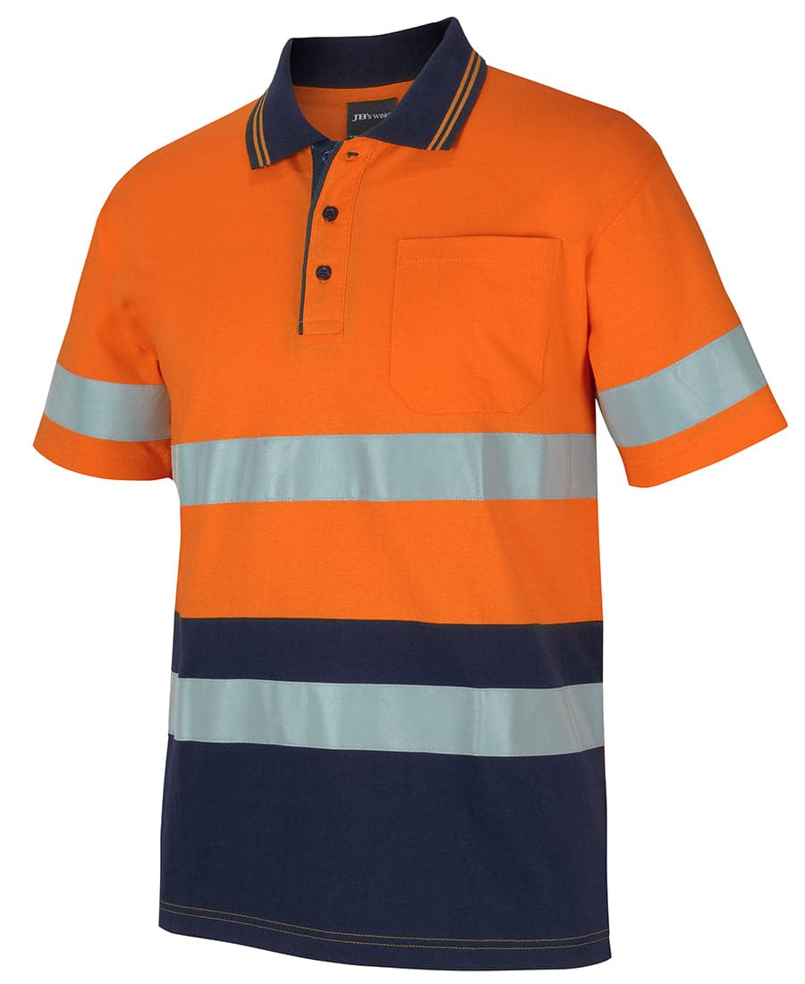 Hi Vis (D+n) S/s Cotton Polo 6DCPS Metro Workwear.