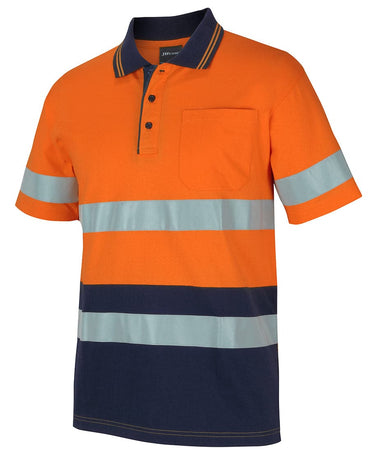Hi Vis (D+n) S/s Cotton Polo 6DCPS Metro Workwear.