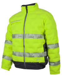 Jb's Hi Vis Graphene Puffer Taped Jacket 6DGJ Metro Workwear.