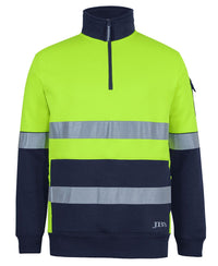 JB'S 350G Hi-Vis Half Zip Taped Trade Hoodie 6DNVF