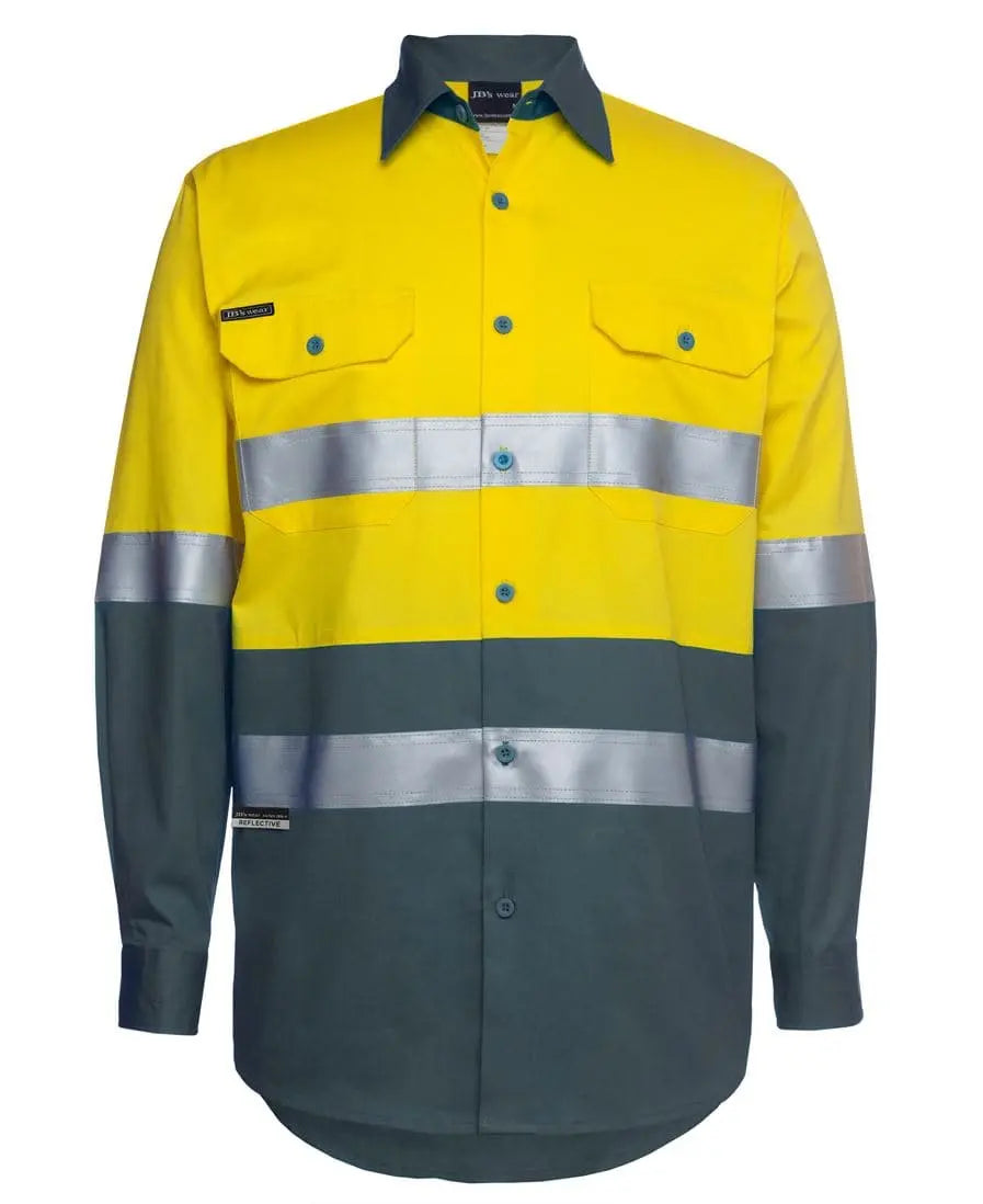 JB'S Hi-Vis Long Sleeve Work Shirt 6DNWL