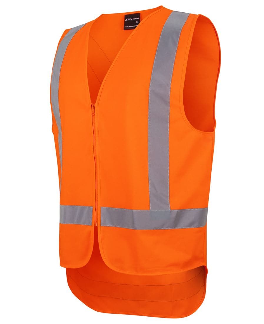 Jb's NSW/QLD Rail Zip X Back Safety Vest 6DVQV Metro Workwear.