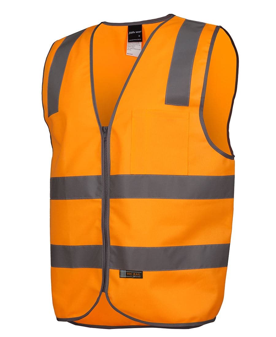 Vic Rail Hi Vis Safety Vest 6DVSV Metro Workwear.