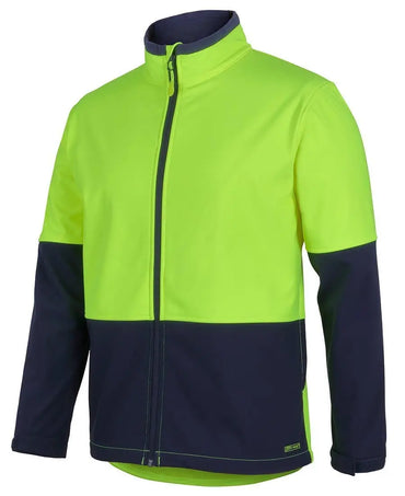 Jbs Hi-Vis water resist sofshell jacket 6HRJ Metro Workwear.
