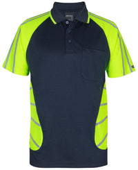 Jb's Street Spider Hi Vis Polo With Reflective Stripes 6HSSR Metro Workwear.