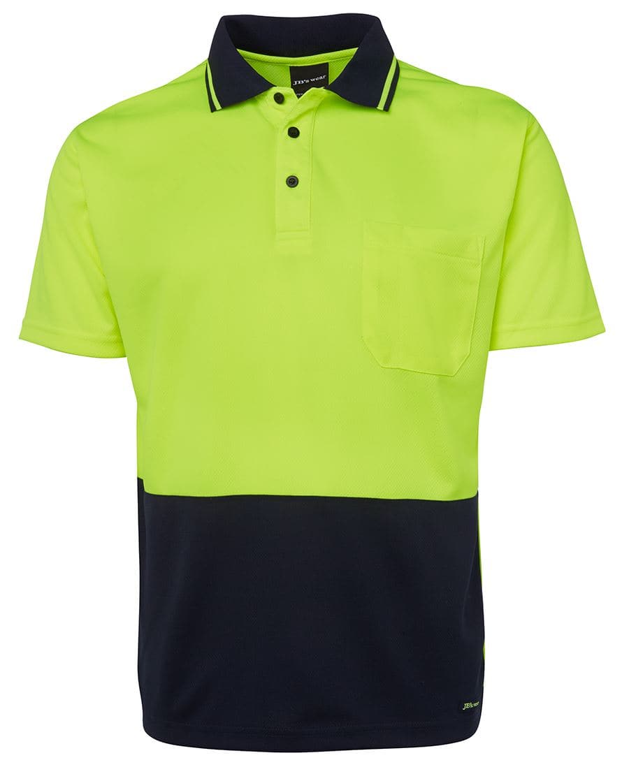JBS Wear Adults Hi-Vis Polo Shirt 6HVNC Metro Workwear.