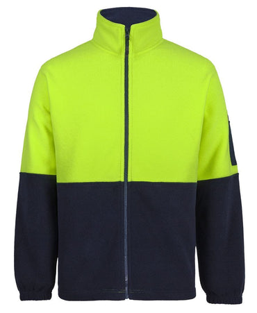 JB'S Hi-Vis Full Zip Polar Fleece 6HVPE