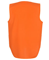 JB'S Hi-Vis Zip Drop Tail Safety Vest 6HVSW
