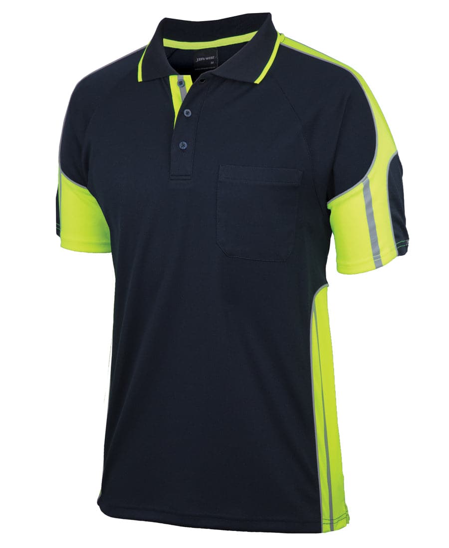 JB's Hi-Vis Short Sleeve Street Panel Polo 6SPPS Metro Workwear.