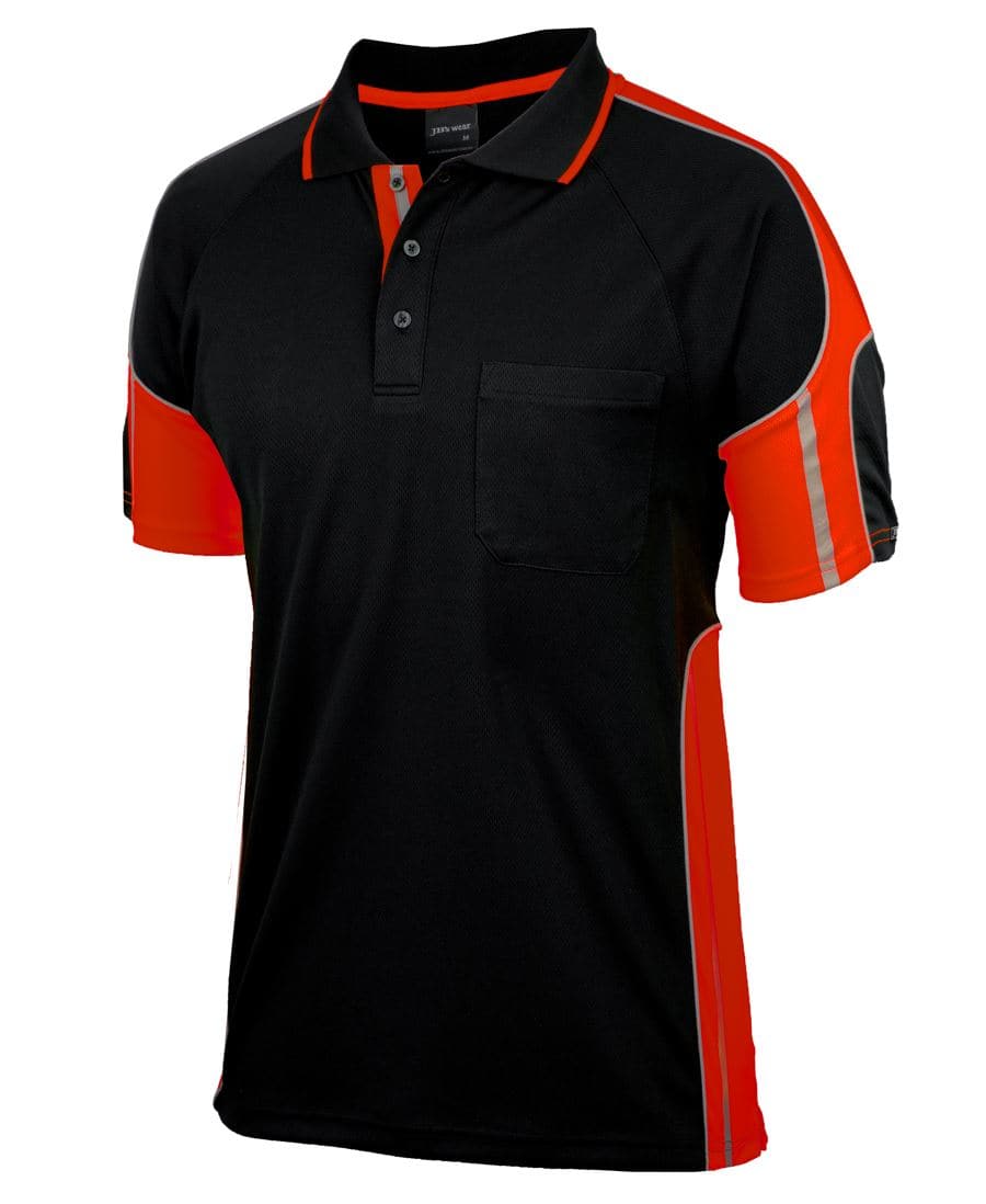 JB's Hi-Vis Short Sleeve Street Panel Polo 6SPPS Metro Workwear.