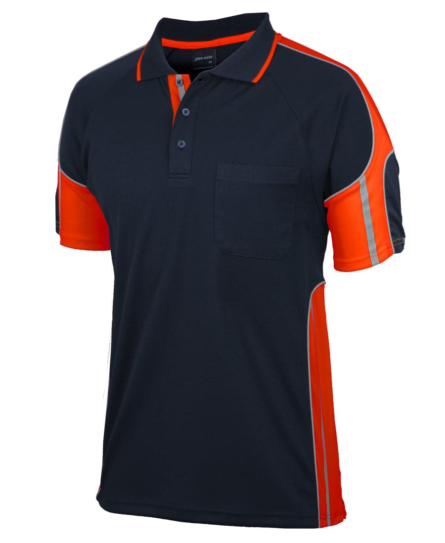 JB's Hi-Vis Short Sleeve Street Panel Polo 6SPPS Metro Workwear.