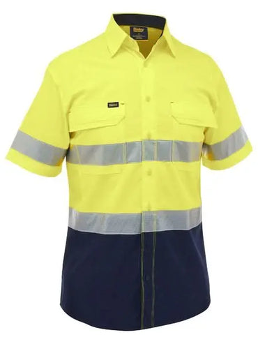 Bisley Women's X Airflow Taped Hi Vis Ripstop Work Shirt BS1491T Metro Workwear.