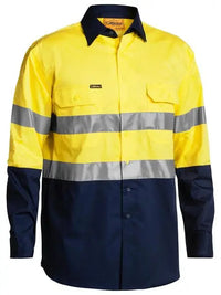 Bisley Workwear 3m Taped Cool Lightweight Hi Vis Shirt Long Sleeve BS6896 Bisley Workwear