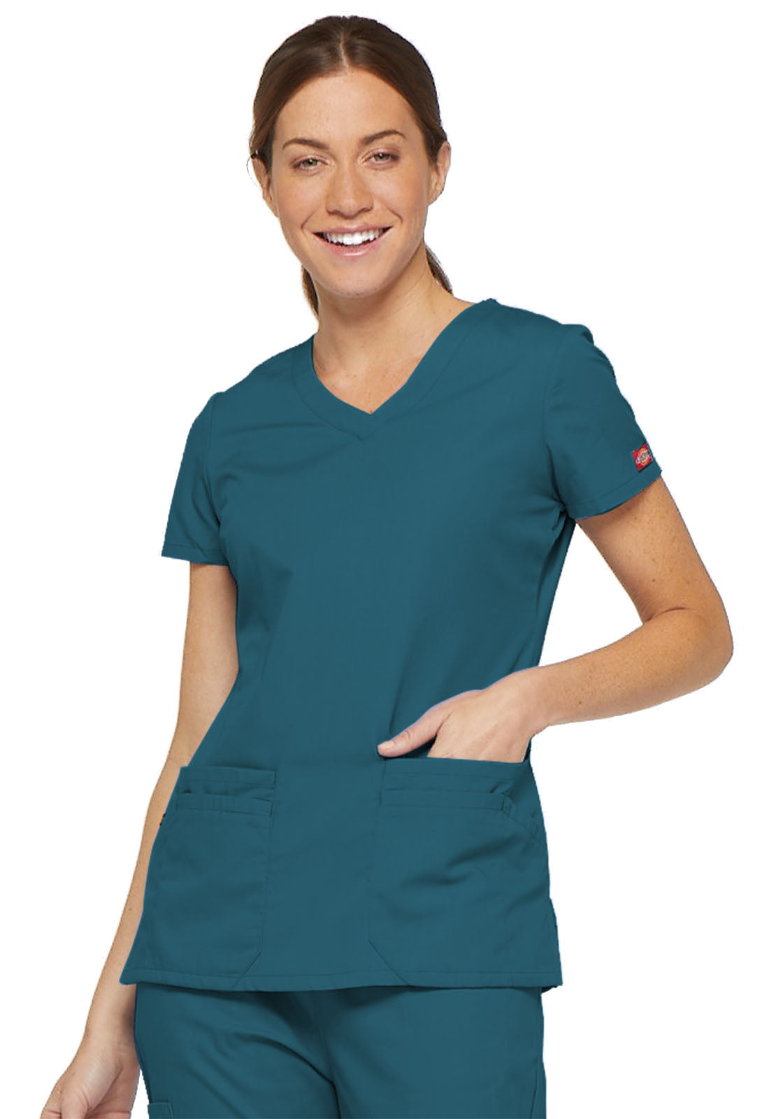 Dickies EDS Signature Women's V-Neck Scrub Top 85906 Metro Workwear.