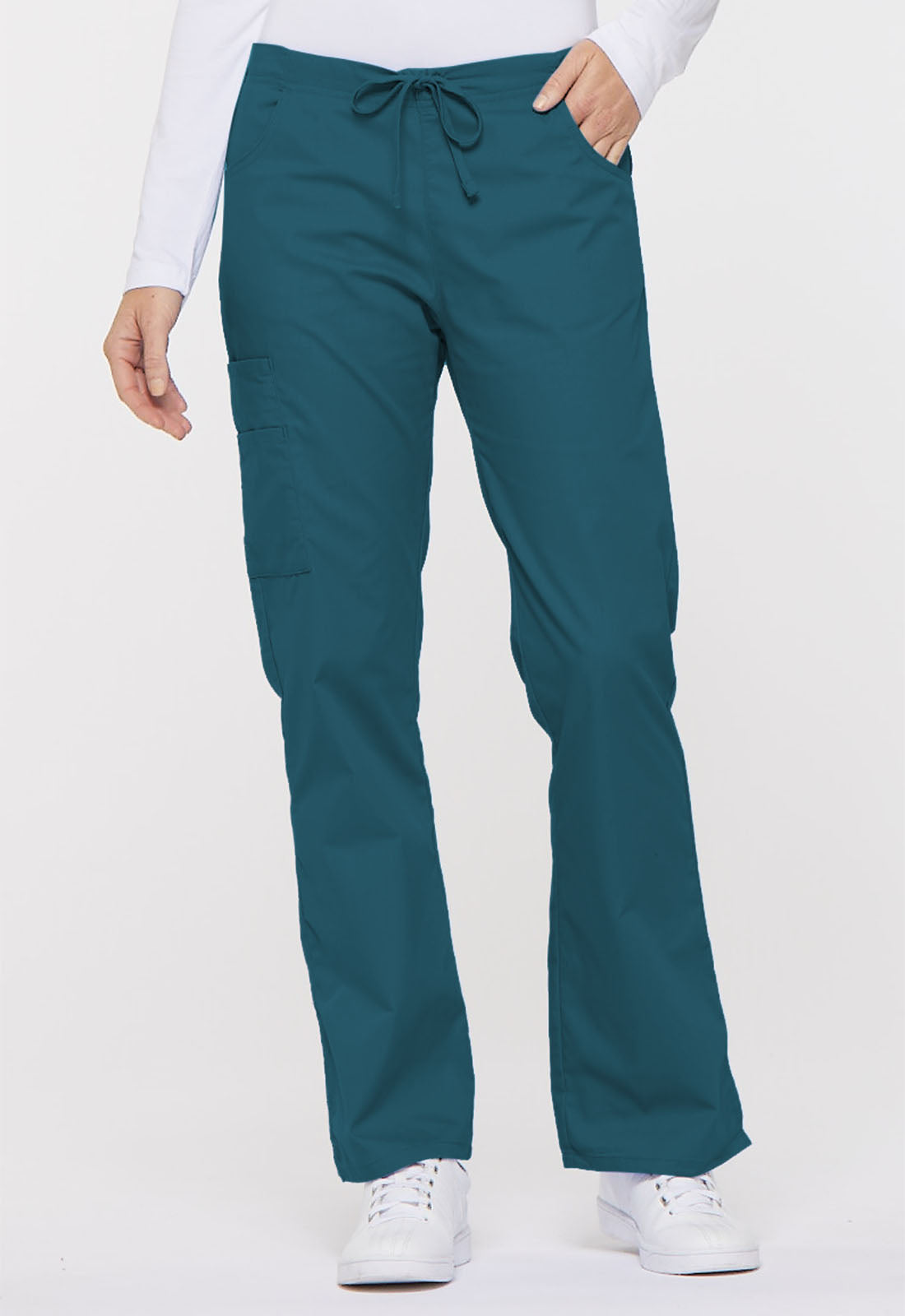 Dickies EDS Signature Women's Flare Mid Rise Cargo Scrub Pant 86206 Metro Workwear.
