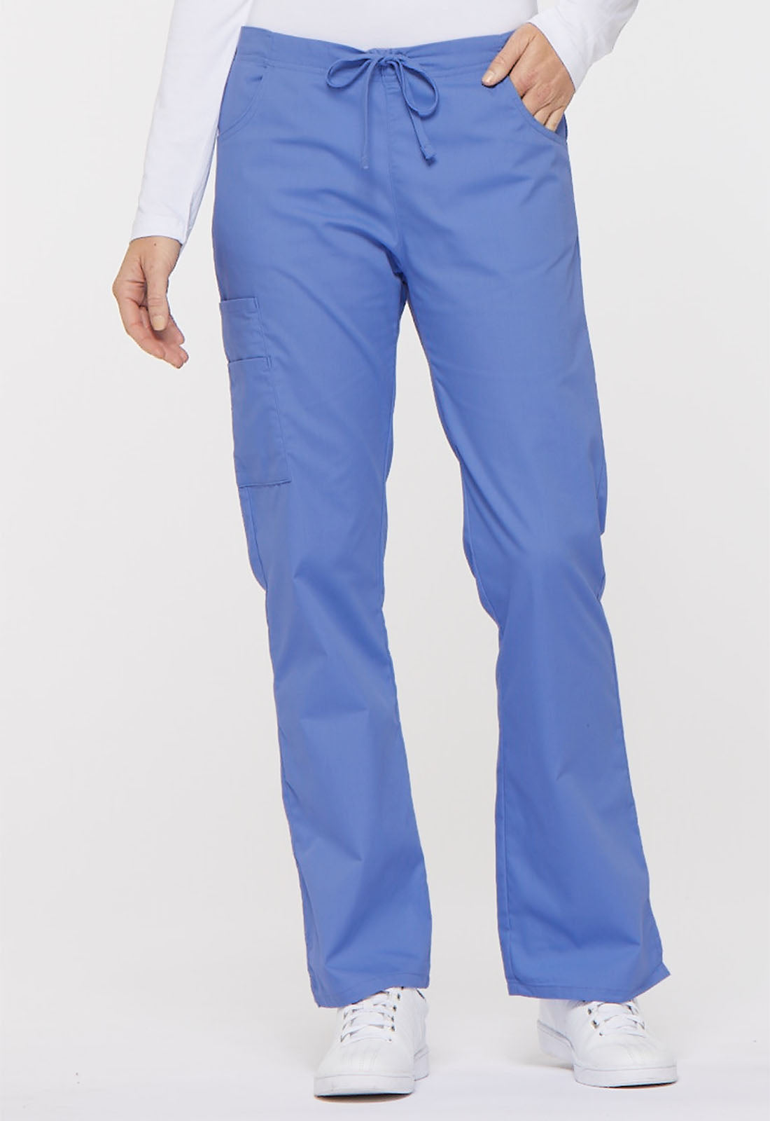 Dickies EDS Signature Women's Flare Mid Rise Cargo Scrub Pant 86206 Metro Workwear.