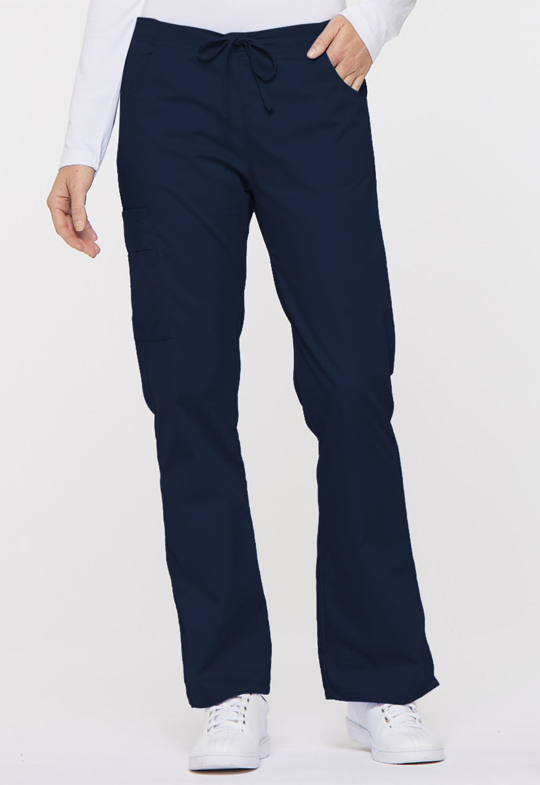 Dickies EDS Signature Women's Flare Mid Rise Cargo Scrub Pant 86206 Metro Workwear.