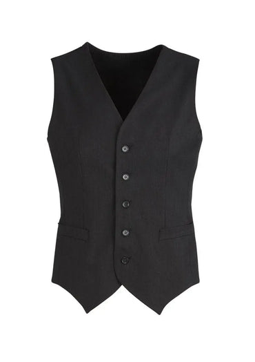 Biz Corporates Mens Peaked Vest with Knitted Back 90111 Metro Workwear.