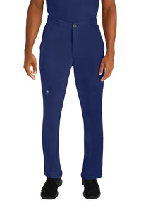 Healing Hands Ryan Men's Fly Zip Slim Fit Scrub Pant 9590