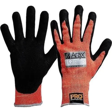 Pro Choice Arax Platinum - Red Arax Liner With Pu/nitrile Foam Dip Palm Glove - APNPUD Metro Workwear.