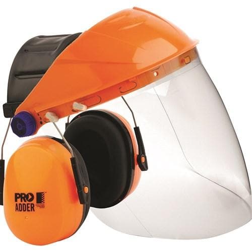 Pro Choice Assembled Browguard + Clear Economy Visor + Adder Earmuff - BGVCEADD Metro Workwear.