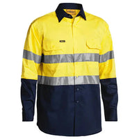 Bisley Workwear 3m Taped Cool Lightweight Hi Vis Shirt Long Sleeve BS6896T