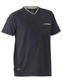 Bisley Workwear Flex & Move™ Cotton V Neck Tee Short Sleeve BK1933