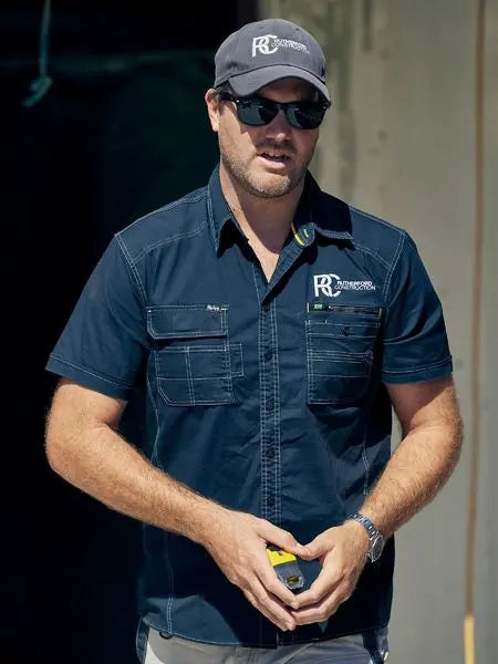 Bisley Workwear Flex & Move™utility Short Sleeve Shirt BS1144 Metro Workwear.