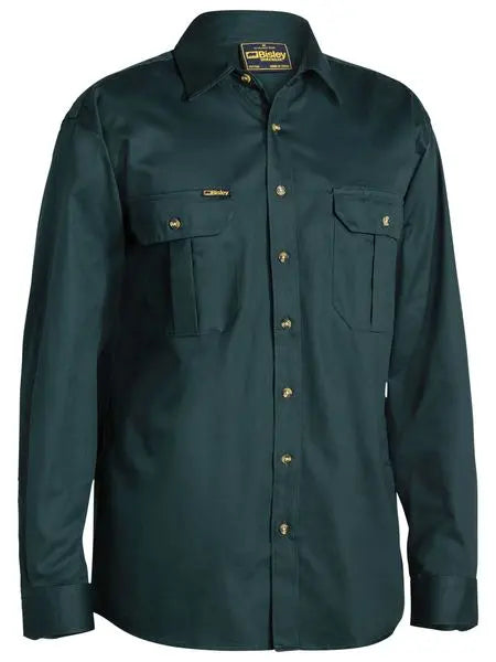 Bisley Workwear Original Cotton Drill Shirt Long Sleeve BS6433 Metro Workwear.