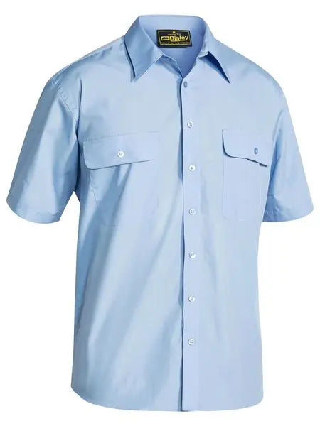 Bisley Workwear Permanent Press Shirt Short Sleeve BS1526 Metro Workwear.
