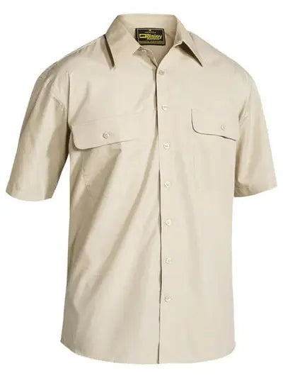 Bisley Workwear Permanent Press Shirt Short Sleeve BS1526 Metro Workwear.