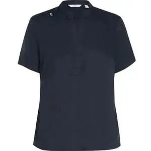 Next-gen Antibacterial Active Blackburn Mandarin Collar Scrub Top CATUMM in Midnight