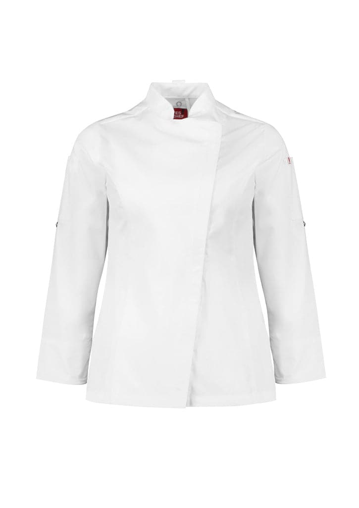 Biz Collection Womens Alfresco Long Sleeve Chef Jacket CH330LL Metro Workwear.