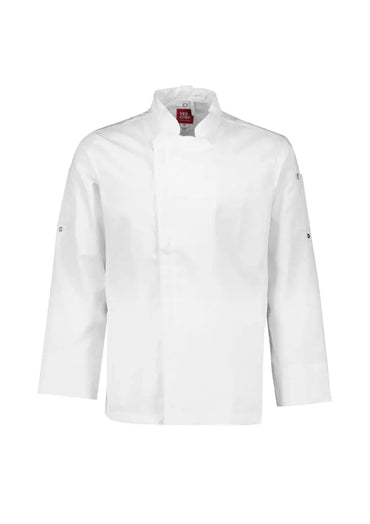 Biz Collection Men's Alfresco Long Sleeve Chef Jacket CH330ML Metro Workwear.