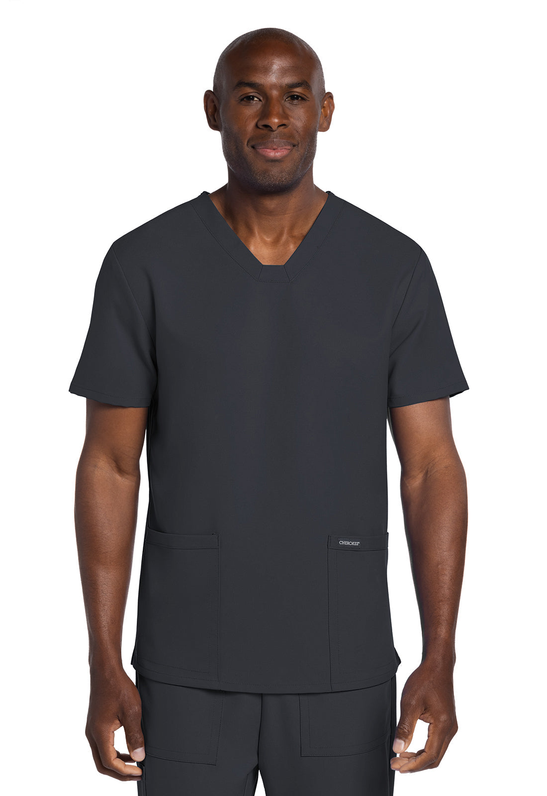 Cherokee Ultra Men's Elevation 2 Pocket Scrub Top CK784A Metro Workwear.
