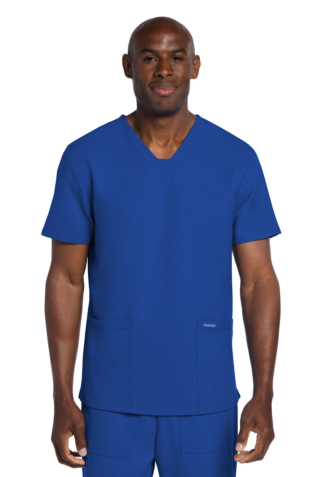 Cherokee Ultra Men's Elevation 2 Pocket Scrub Top CK784A Metro Workwear.