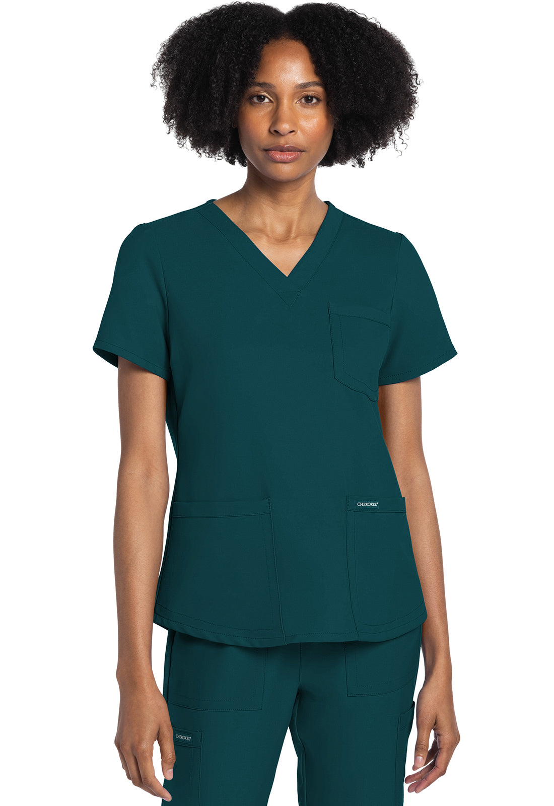 Cherokee Ultra Women's Scrub Top CK961A Metro Workwear.