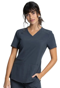 Cherokee Atmos Women'sKnit Inset Scrub Top CK837A  Simply Scrubs Australia