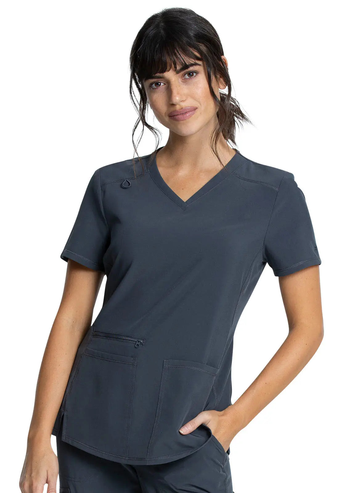 Cherokee Atmos Women'sKnit Inset Scrub Top CK837A  Simply Scrubs Australia