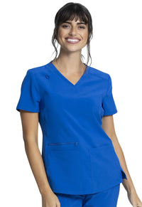 Cherokee Atmos Women'sKnit Inset Scrub Top CK837A  Simply Scrubs Australia