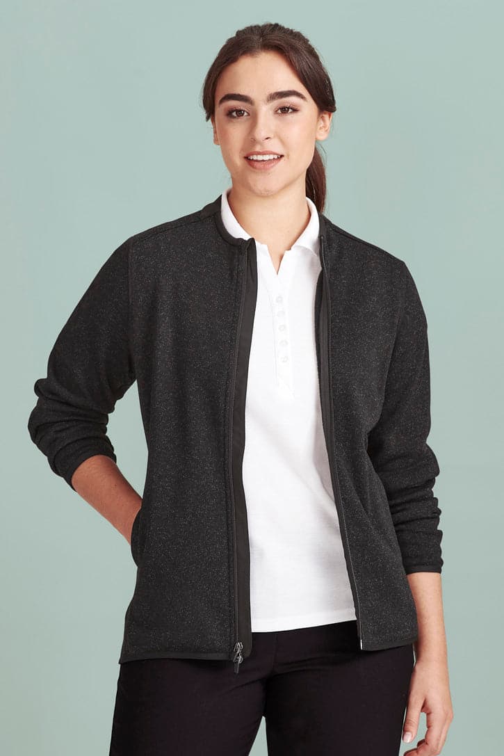 Biz Care Nova Womens Knit Jacket CO342LJ Metro Workwear.