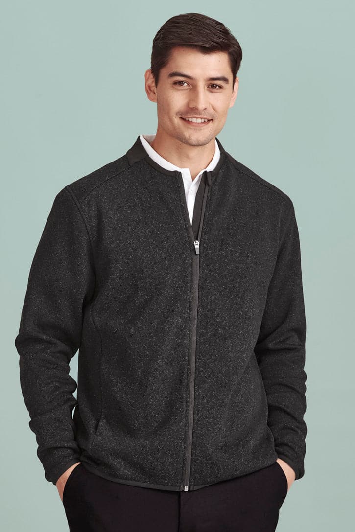 Biz Care Nova Men's Knit Jacket CO342MJ Metro Workwear.