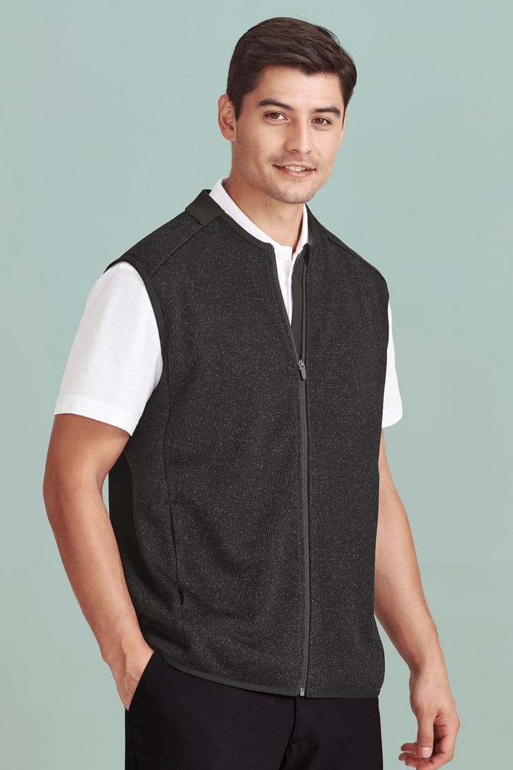Biz Care Nova Men's Knit Vest CO343MV Metro Workwear.