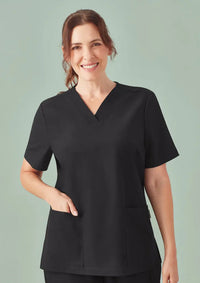 Biz Care Women's Pulse V-neck Scrub Top CU543LS  Simply Scrubs Australia