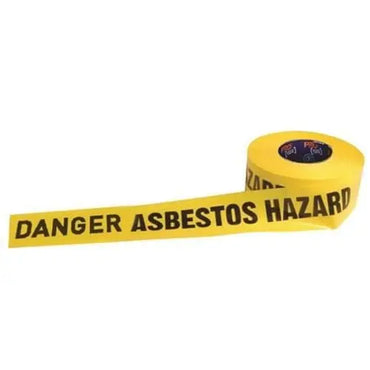 Pro Choice "Danger Asbestos Hazard" Yellow Tape - DADH30075 Metro Workwear.