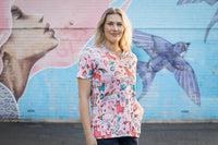 Softies Women's Lazy Lama Slim Fit Fun Scrub Top LMOT01  Simply Scrubs Australia