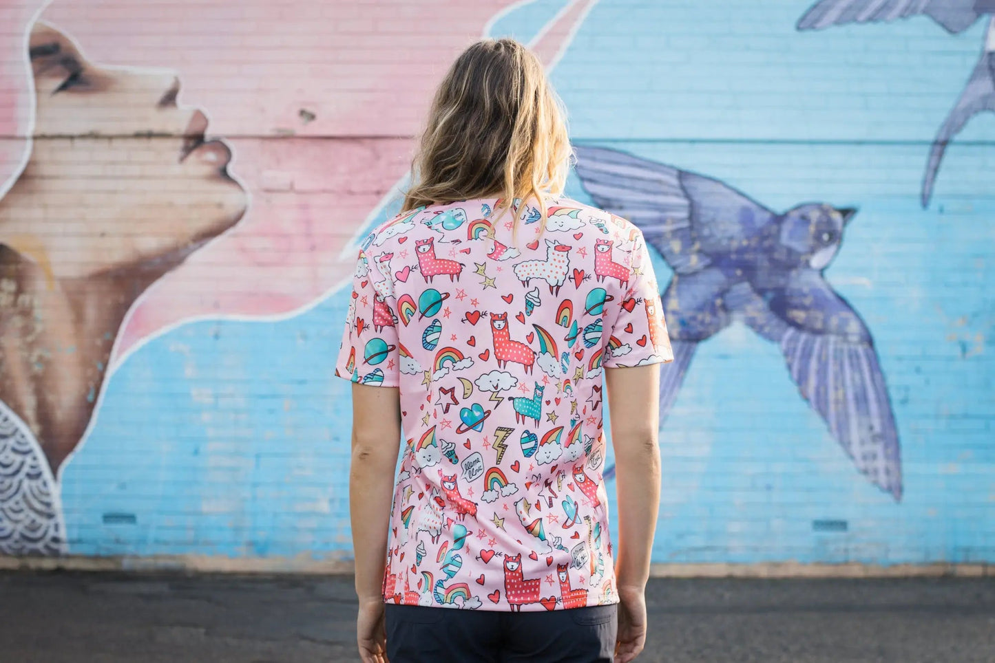 Softies Women's Lazy Lama Slim Fit Fun Scrub Top LMOT01  Simply Scrubs Australia